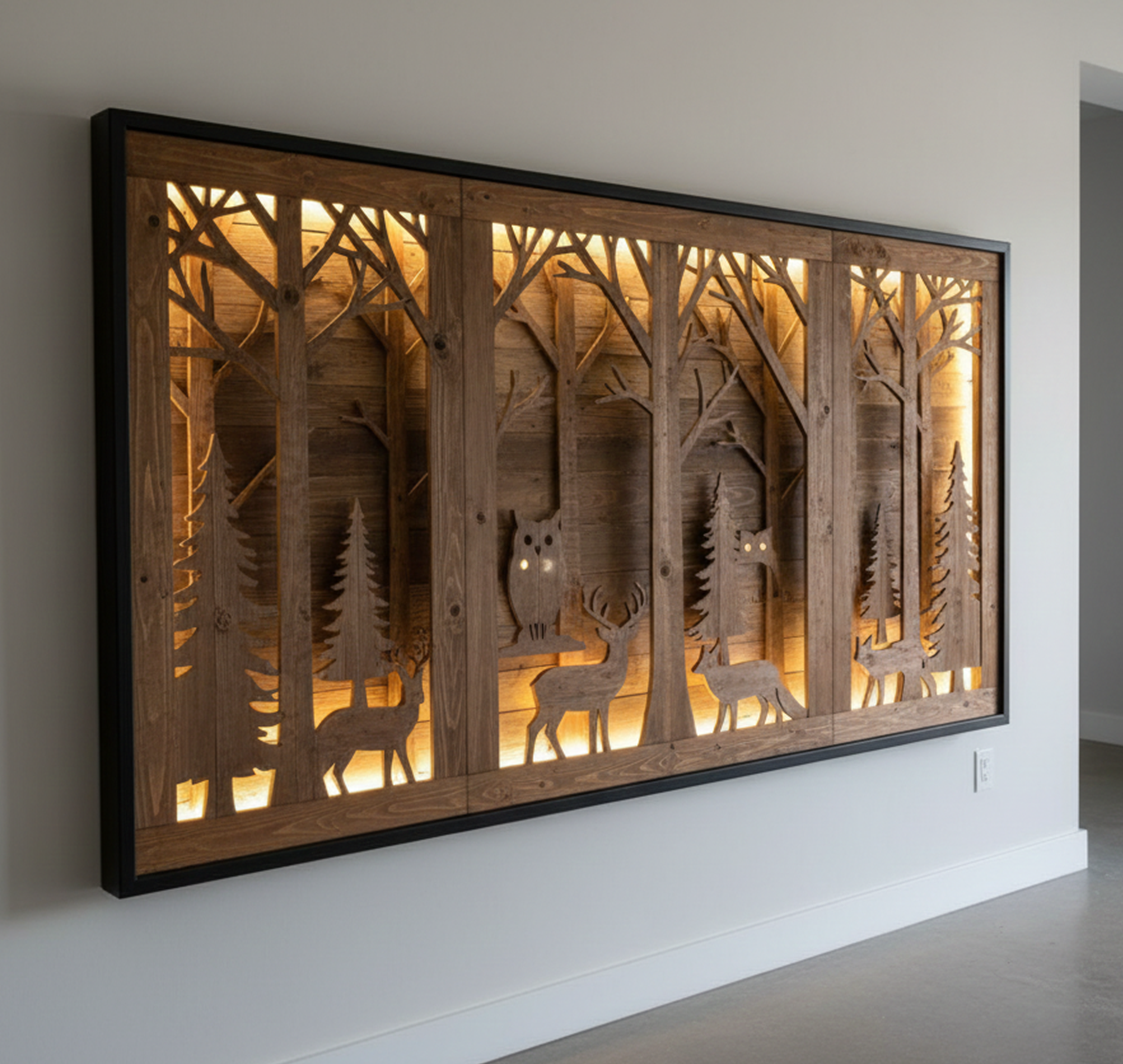 Taulupaneeli valaistuksella